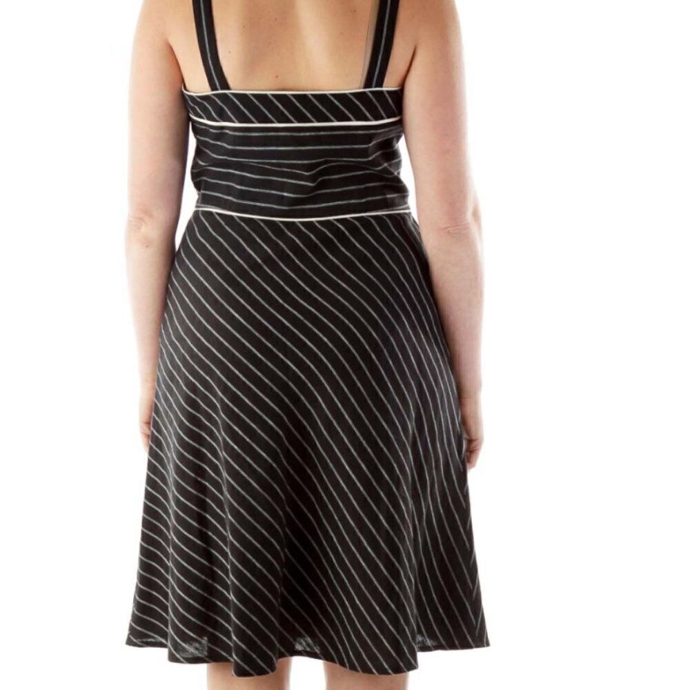 LOFT Black White Pinstripe Jumper - Picture 2 of 3